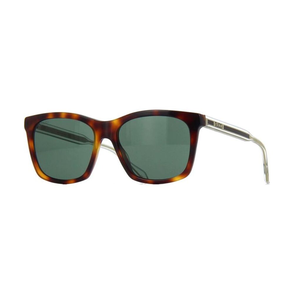 Gucci Sunglasses Rectangle Full Rim, Havana Frame and Lens GG0558S003